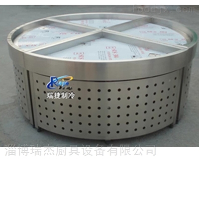 超市海鲜冰台四分之一圆形