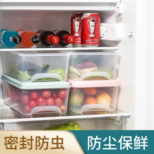 买一送一收纳盒抽屉式食品密封保鲜盒防串味水果蔬果储物冷冻盒