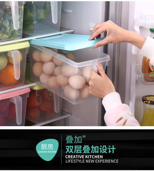 大容量冰箱收纳盒冷冻食品水果保鲜盒密封鸡蛋盒